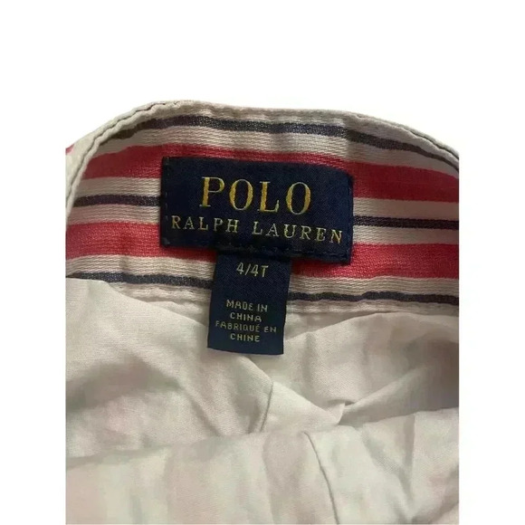 Polo Ralph Lauren Girls Striped Romper Size 4 Multicolor Summer - Picture 2 of 5